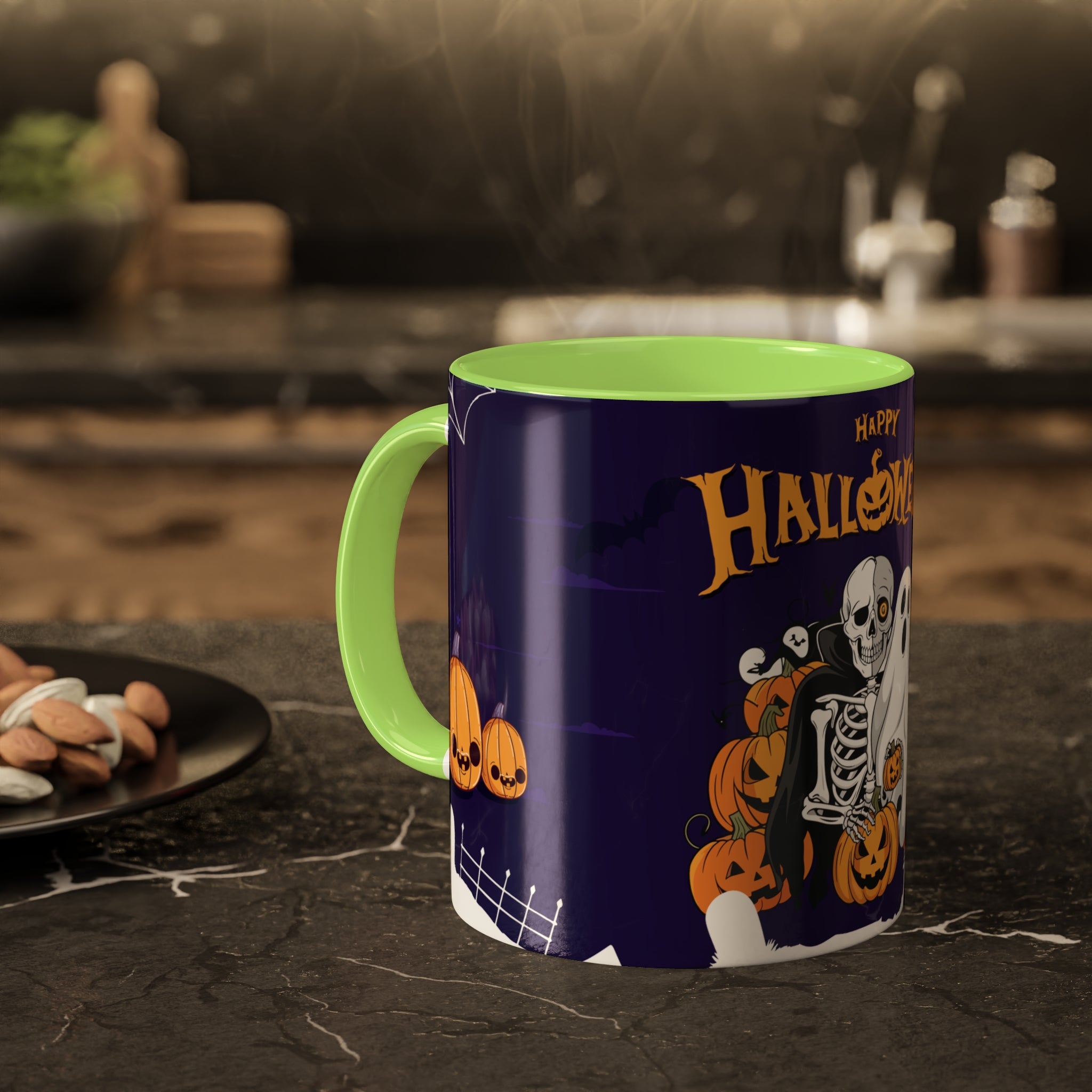 Halloween is Better with Skeleton | Colorful Mugs